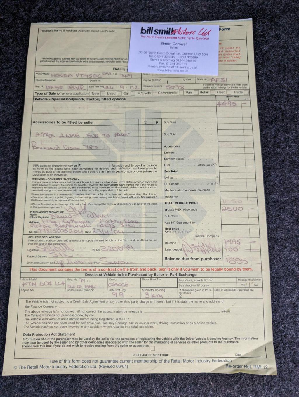 HONDA VT750 American classic edition 2004