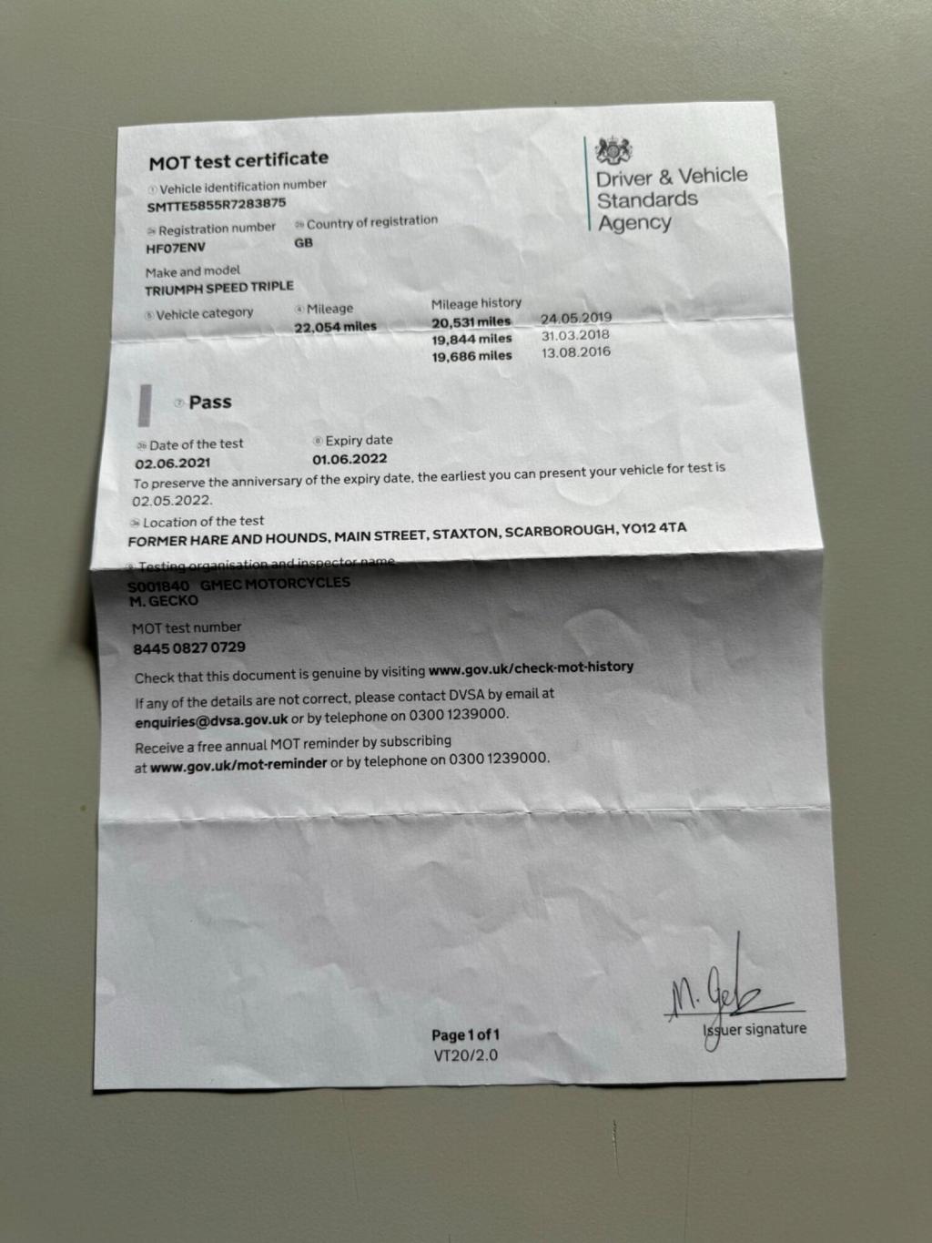 TRIUMPH SPEED TRIPLE 1050 1050 2007