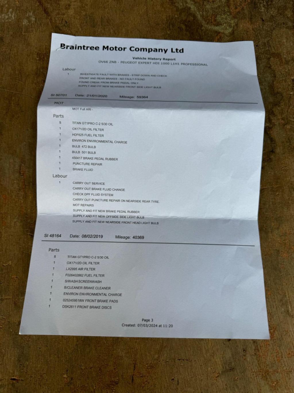 PEUGEOT EXPERT 1.6 HDi Professional L1 H1 4dr 2017