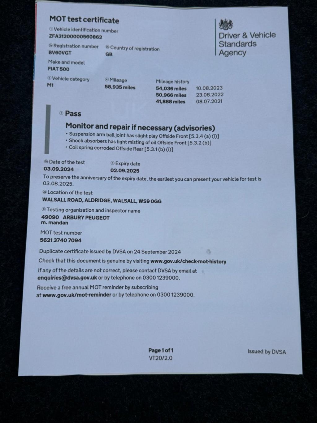 FIAT 500 1.2 Lounge Euro 5 (s/s) 3dr 2010