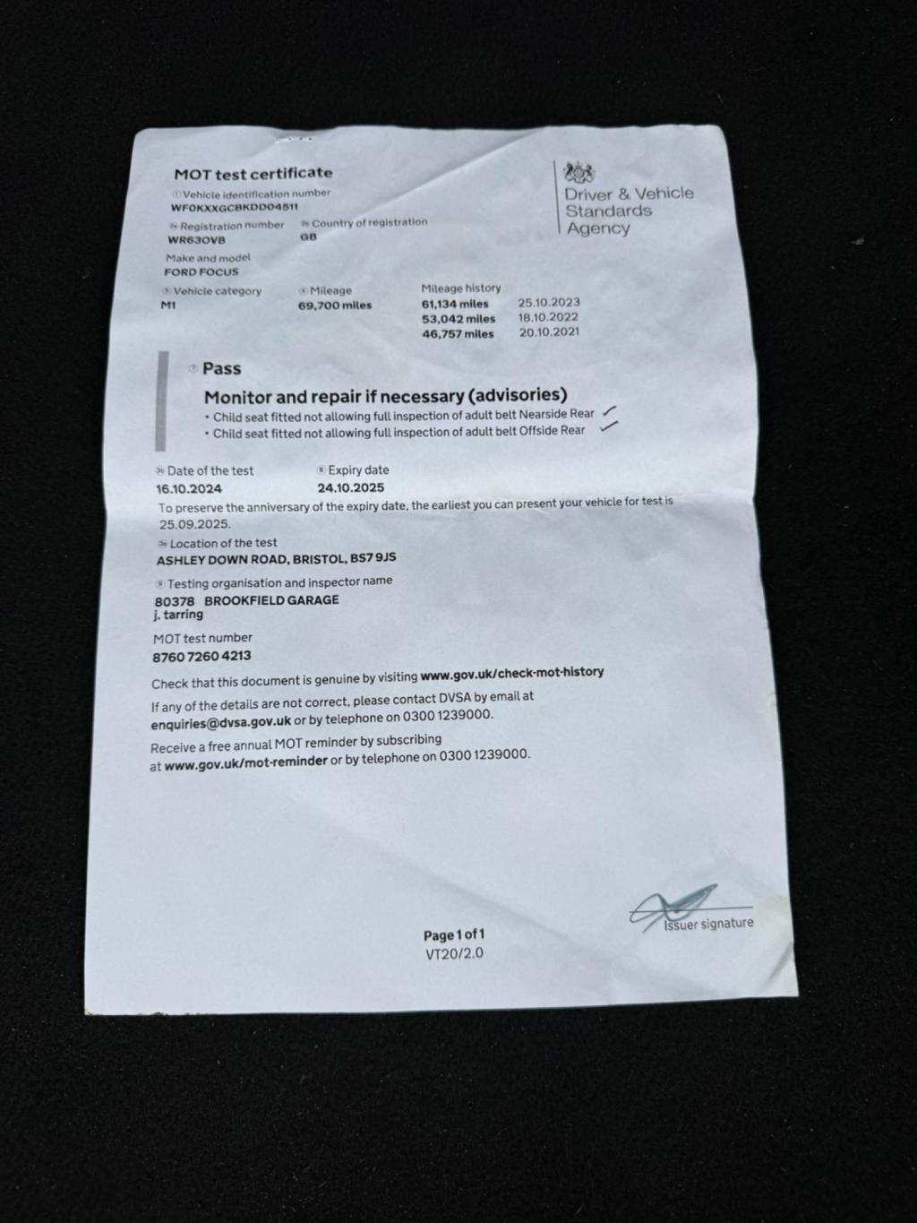 FORD FOCUS 1.0T EcoBoost Zetec Euro 5 (s/s) 5dr 2013