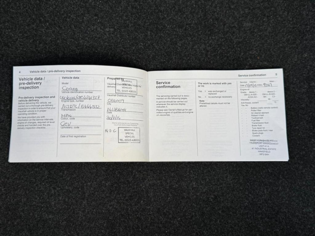 VAUXHALL CORSA 1.3 CDTi ecoFLEX S Euro 5 5dr (A/C) 2014