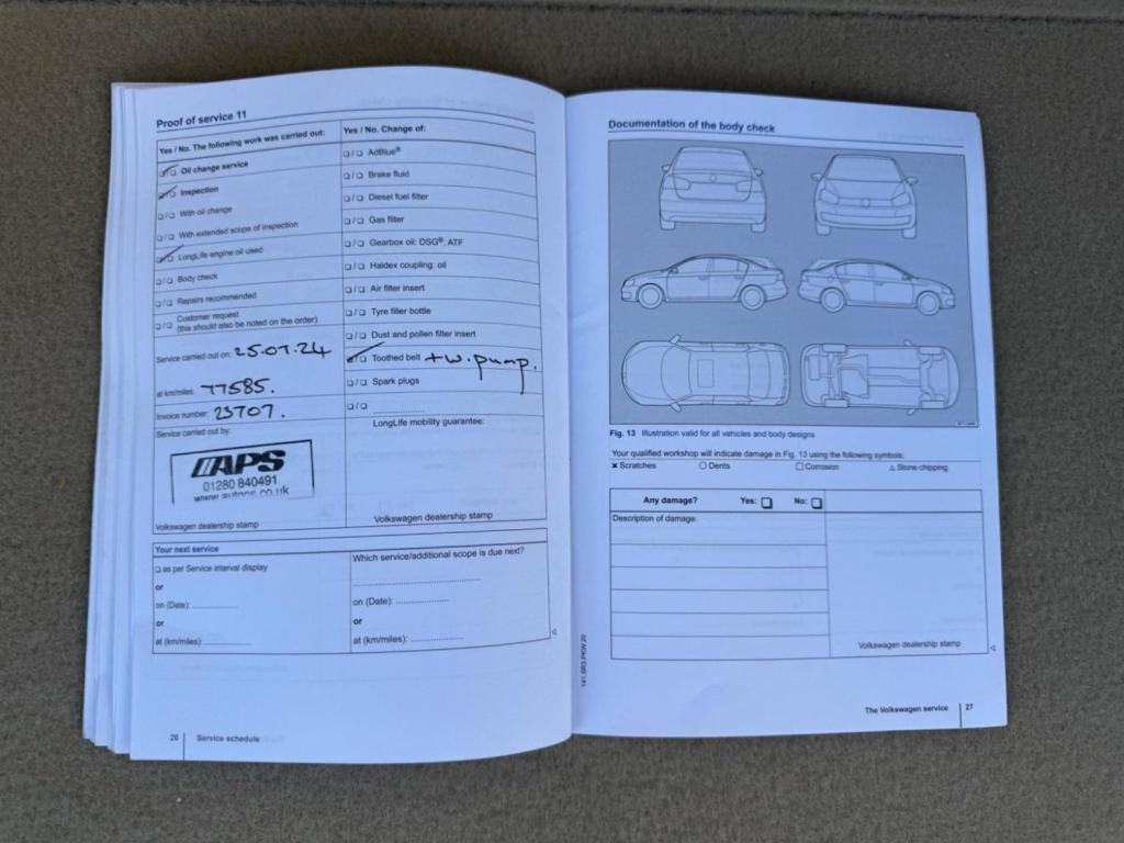 VOLKSWAGEN PASSAT 2.0 TDI BlueMotion Tech Highline Euro 5 (s/s) 5dr 2013