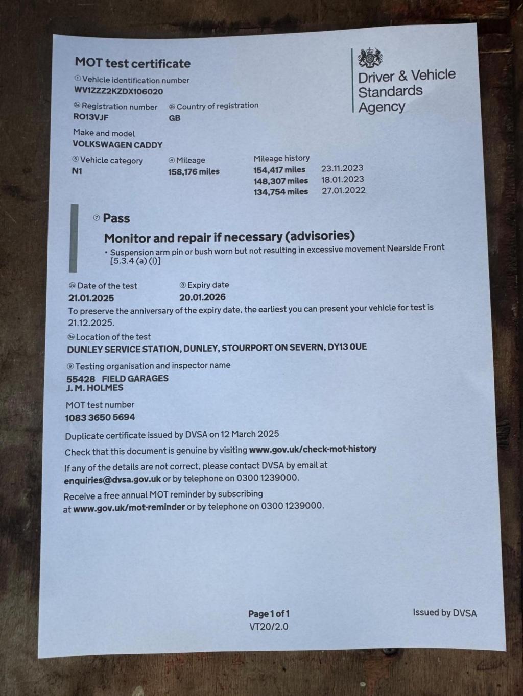 VOLKSWAGEN CADDY 1.6 TDI C20 L1 H1 4dr 2013