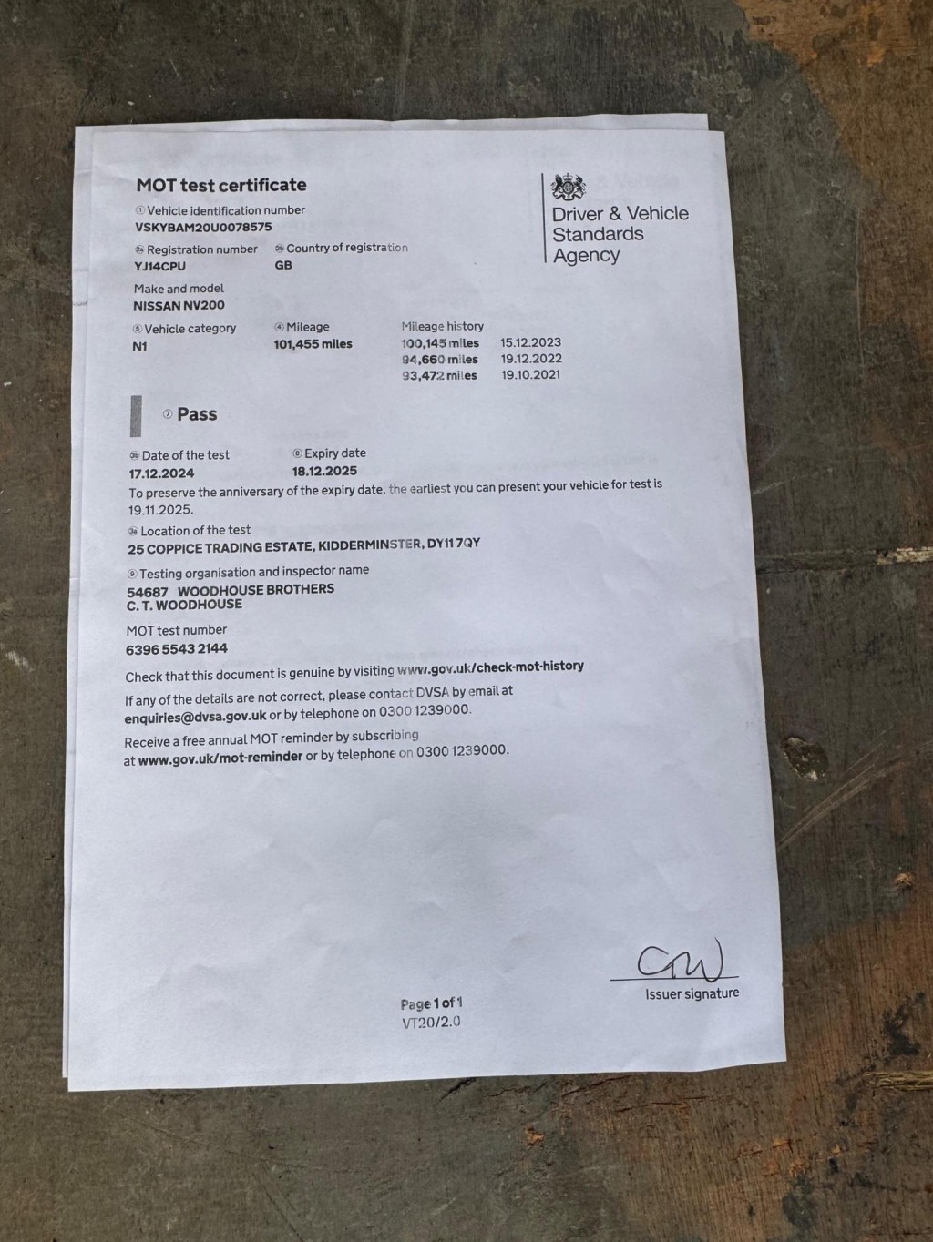 NISSAN NV200 1.5 dCi Acenta SWB Euro 5 6dr 2014