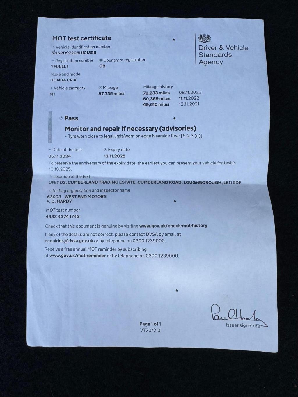 HONDA CR-V 2.2 i-CDTi SE 5dr 2006