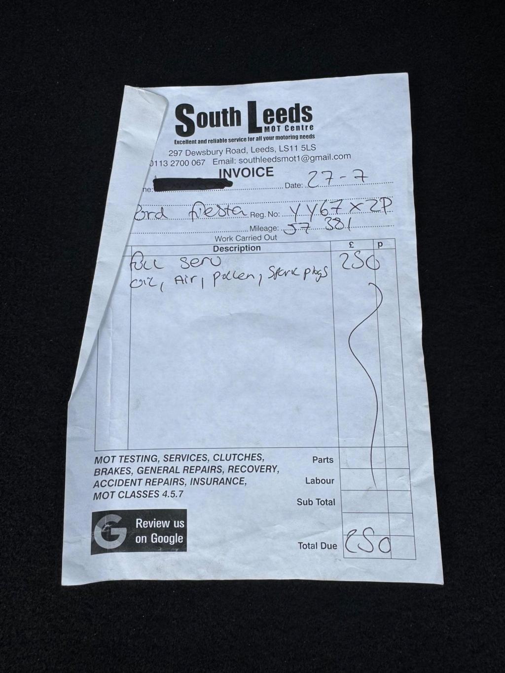 FORD FIESTA 1.0T EcoBoost ST-Line Euro 6 (s/s) 3dr 2018