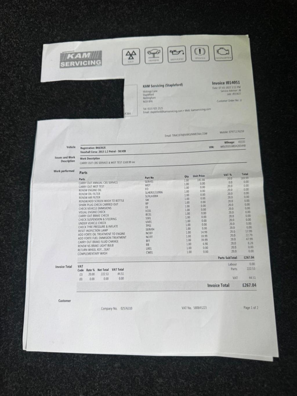 VAUXHALL CORSA 1.2 16V SXi Euro 5 5dr (A/C) 2013