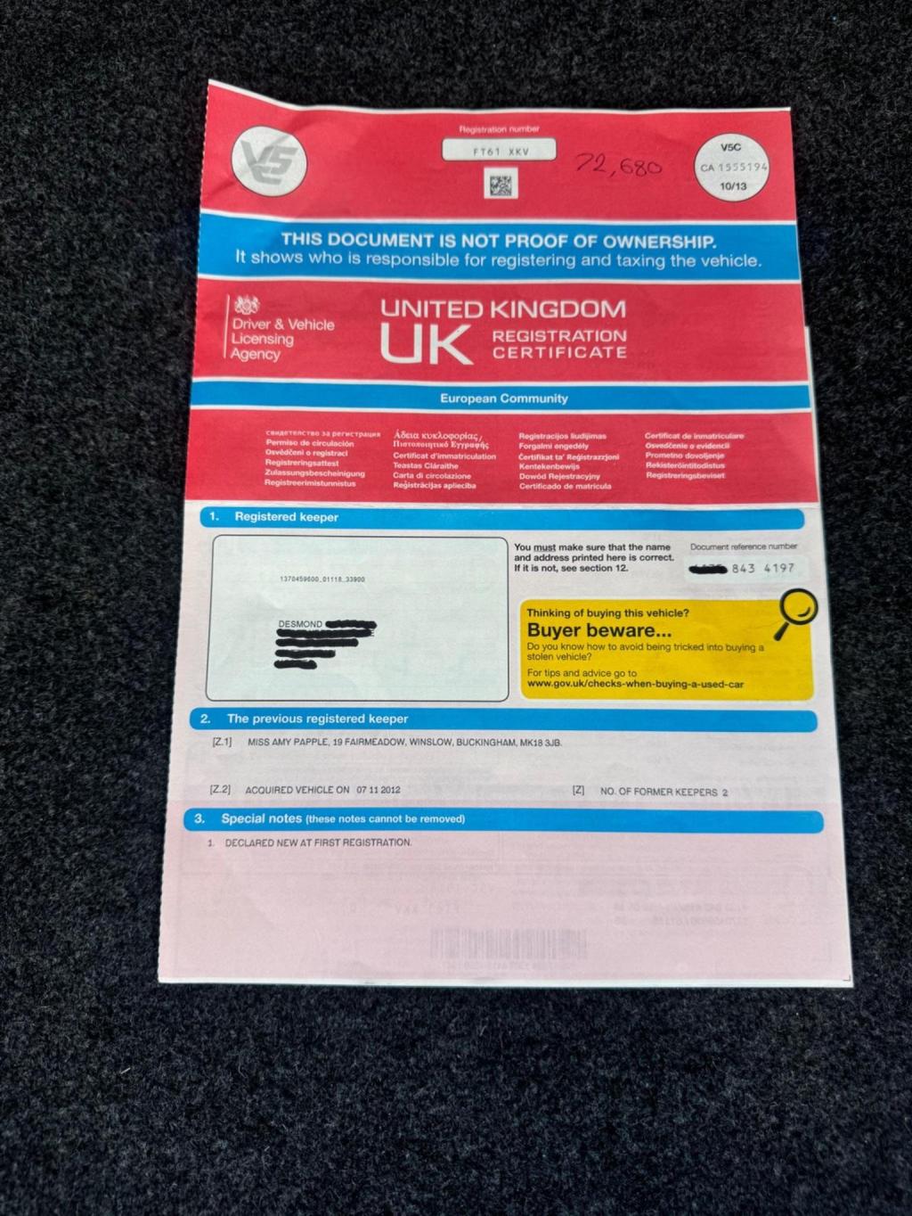 VOLKSWAGEN POLO 1.2 TDI BlueMotion Euro 5 (s/s) 5dr 2012