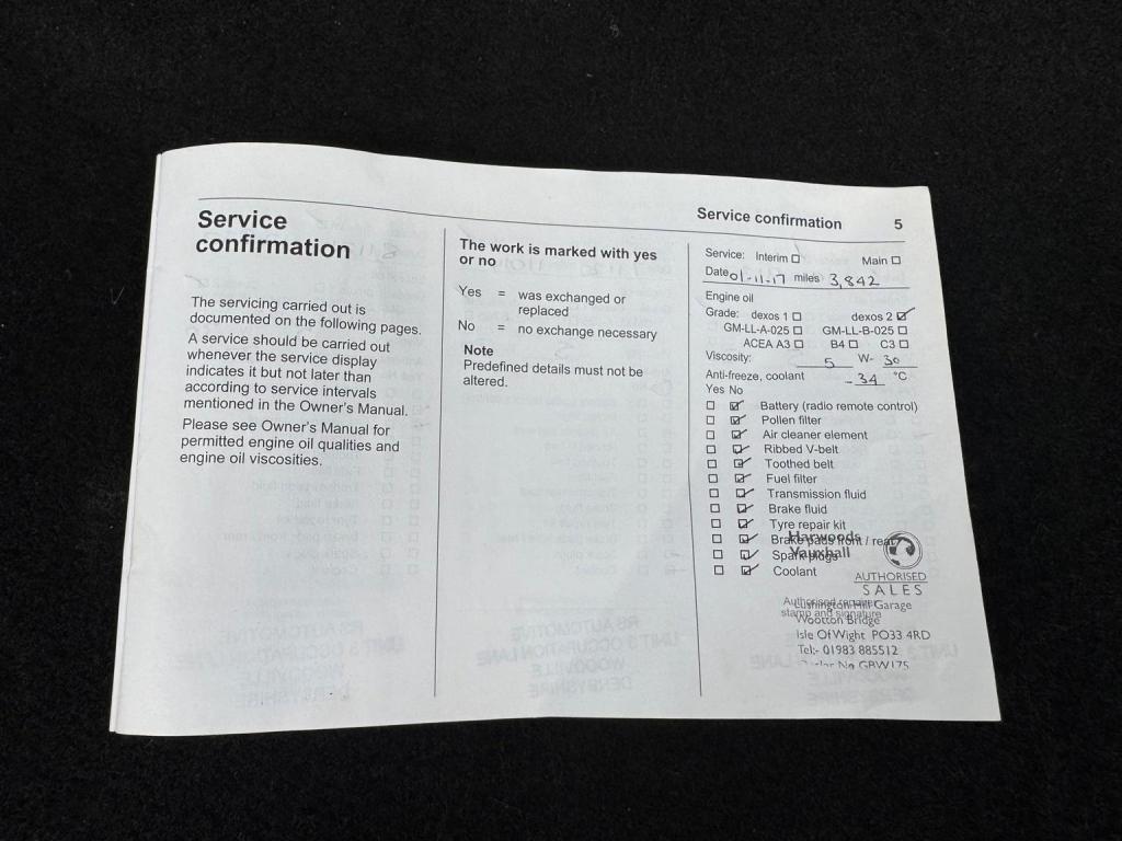 VAUXHALL ADAM 1.2i GLAM Euro 6 3dr 2016