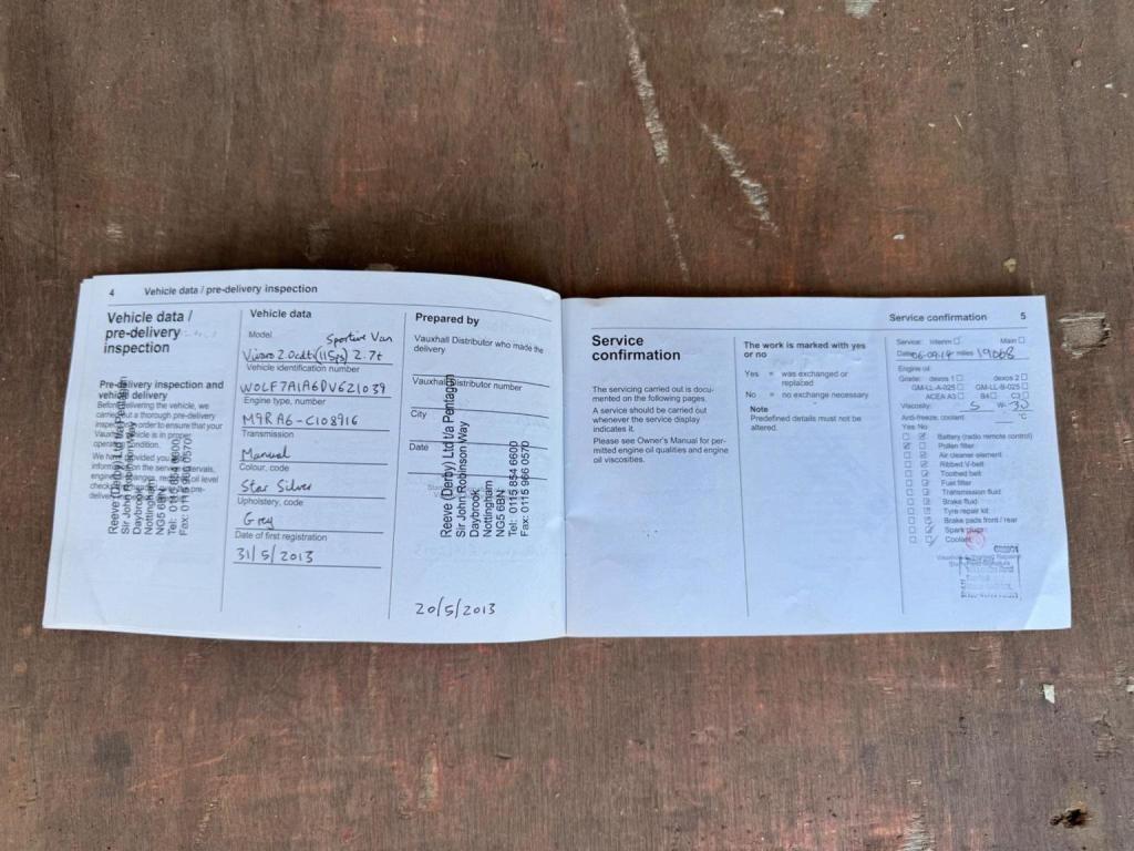 VAUXHALL VIVARO 2.0 CDTi Sportive FWD L1 4dr 2013