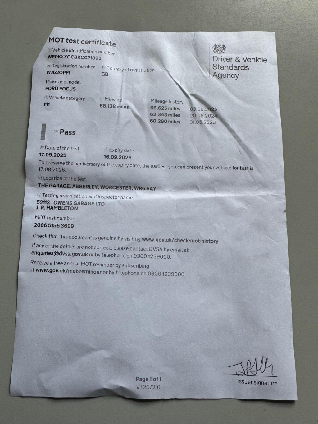 FORD FOCUS 1.0T EcoBoost Zetec Euro 5 (s/s) 5dr 2012