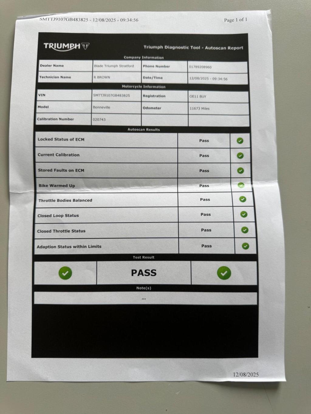 TRIUMPH BONNEVILLE 865 865 2011