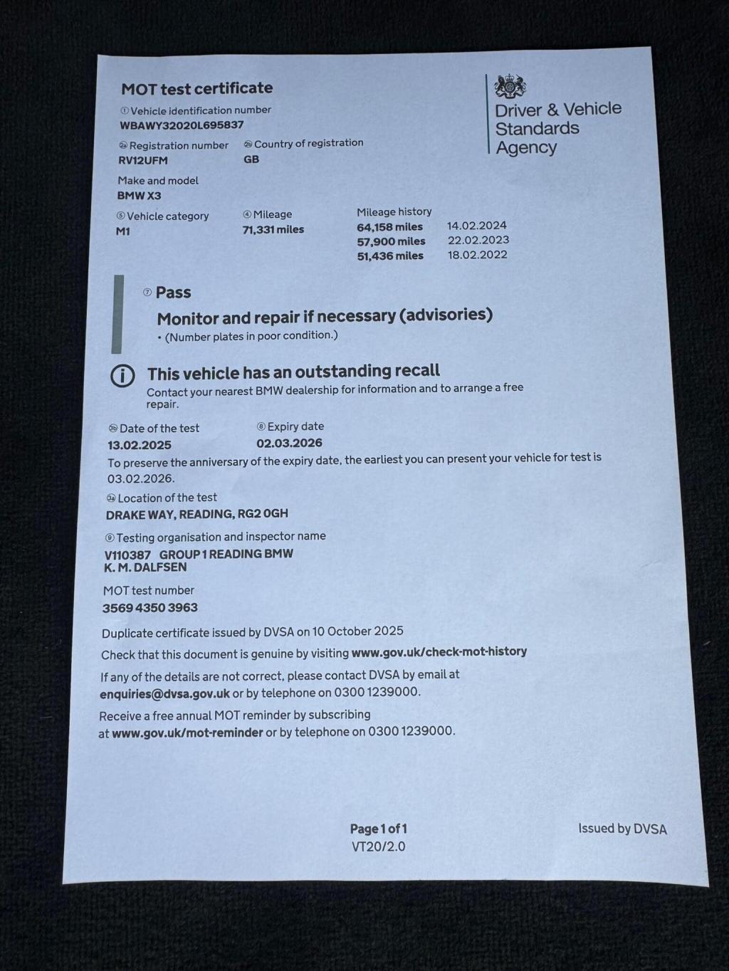 BMW X3 2.0 20d SE xDrive Euro 5 (s/s) 5dr 2012