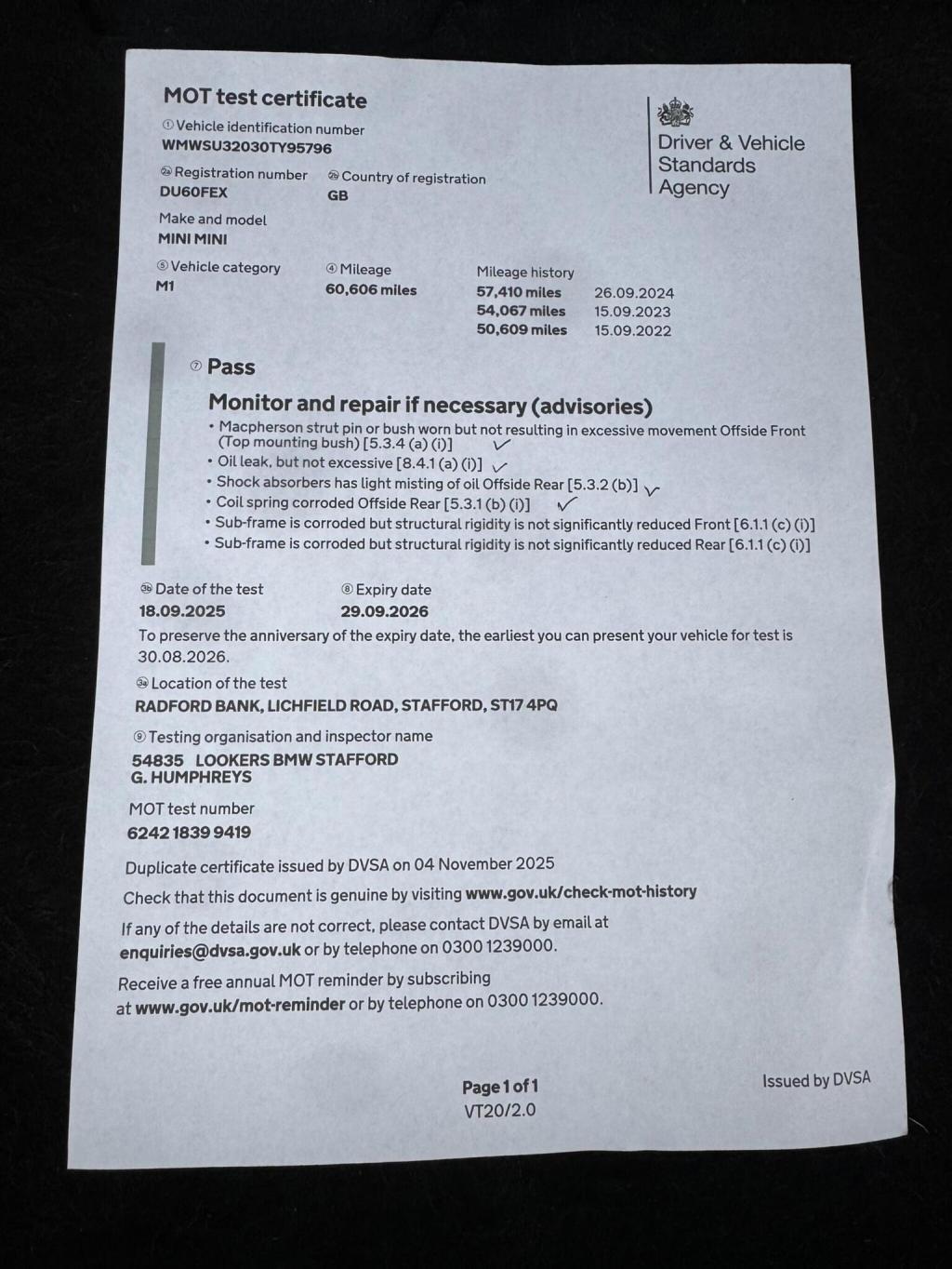 MINI HATCH 1.6 Cooper Euro 5 3dr 2010