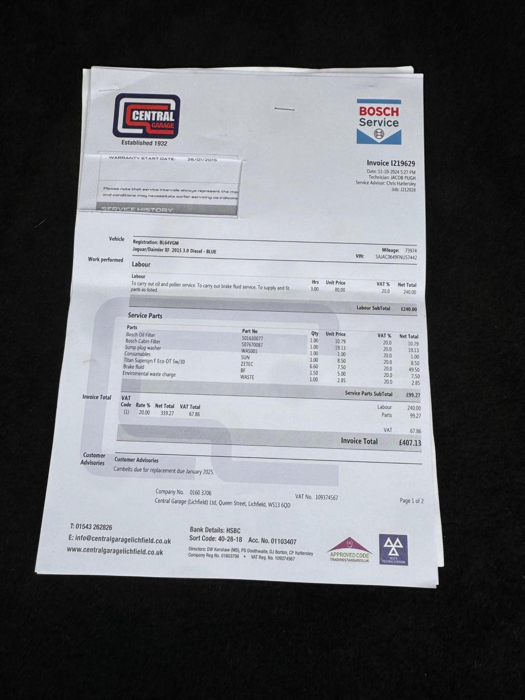 JAGUAR XF 3.0d V6 Premium Luxury Auto Euro 5 (s/s) 4dr 2015