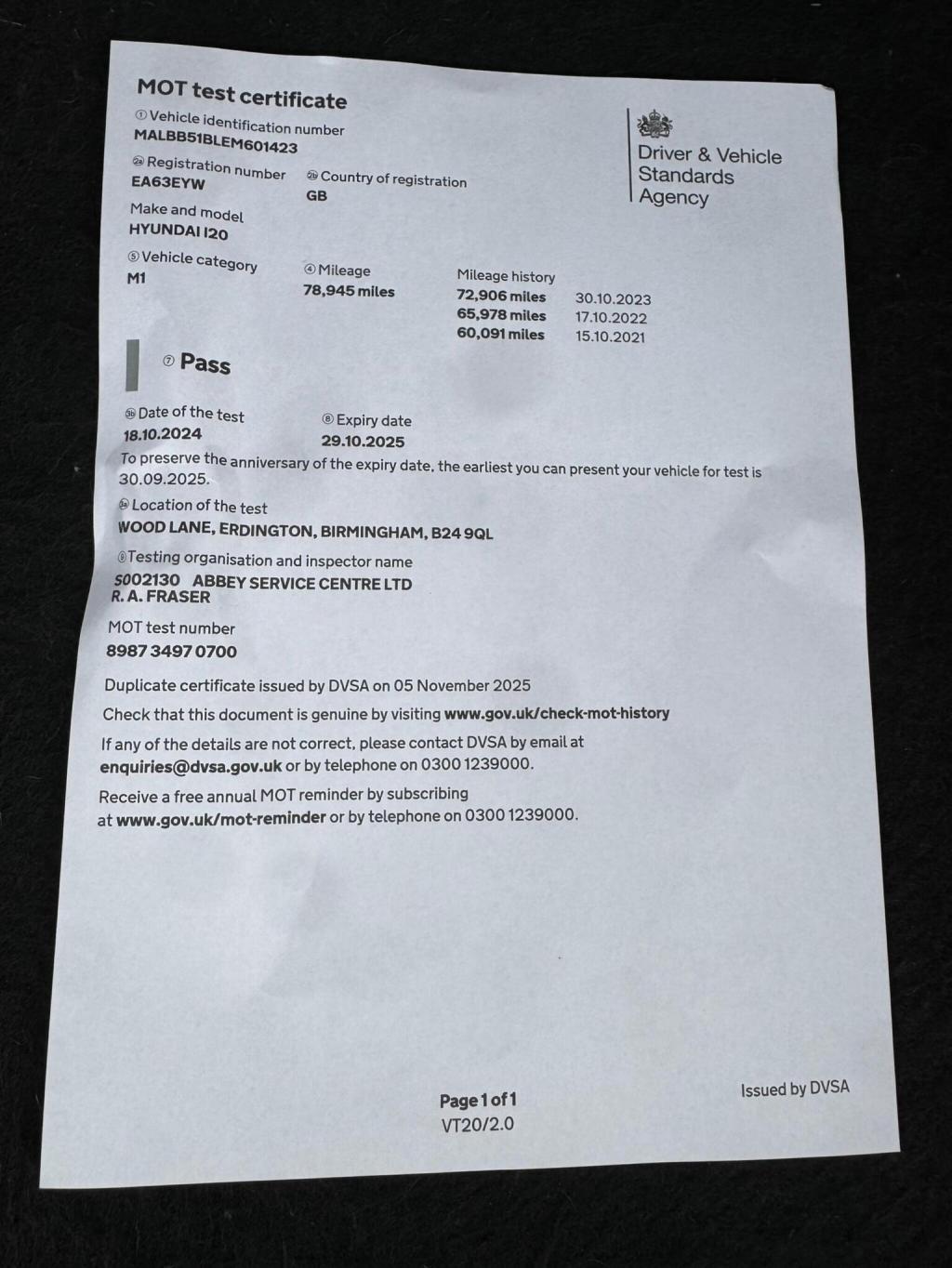 HYUNDAI I20 1.2 Active Euro 5 5dr 2013