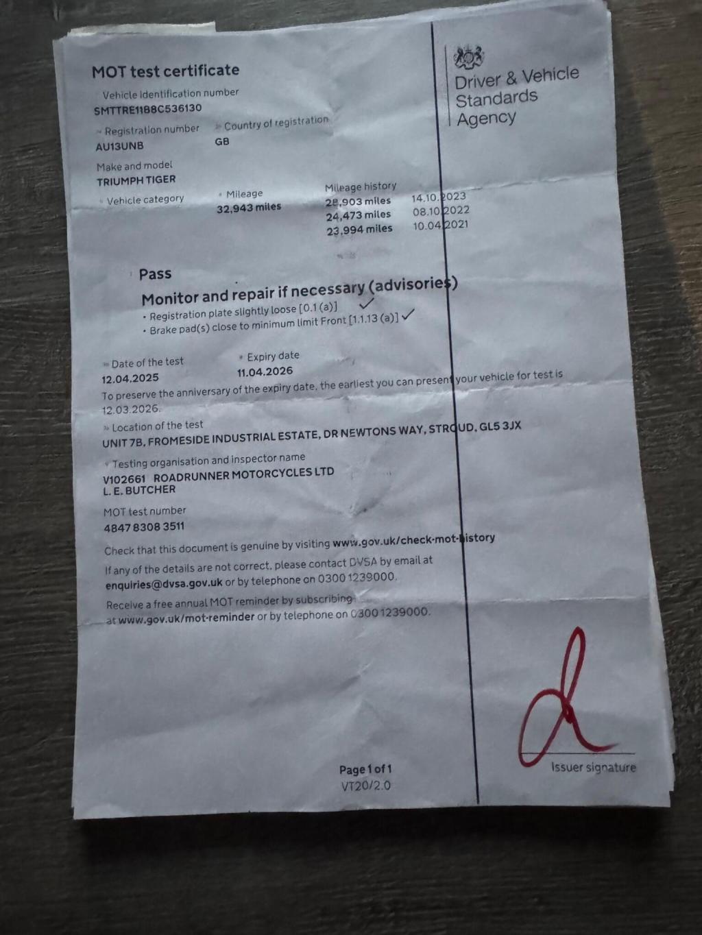 TRIUMPH TIGER 800 800 XC 2013