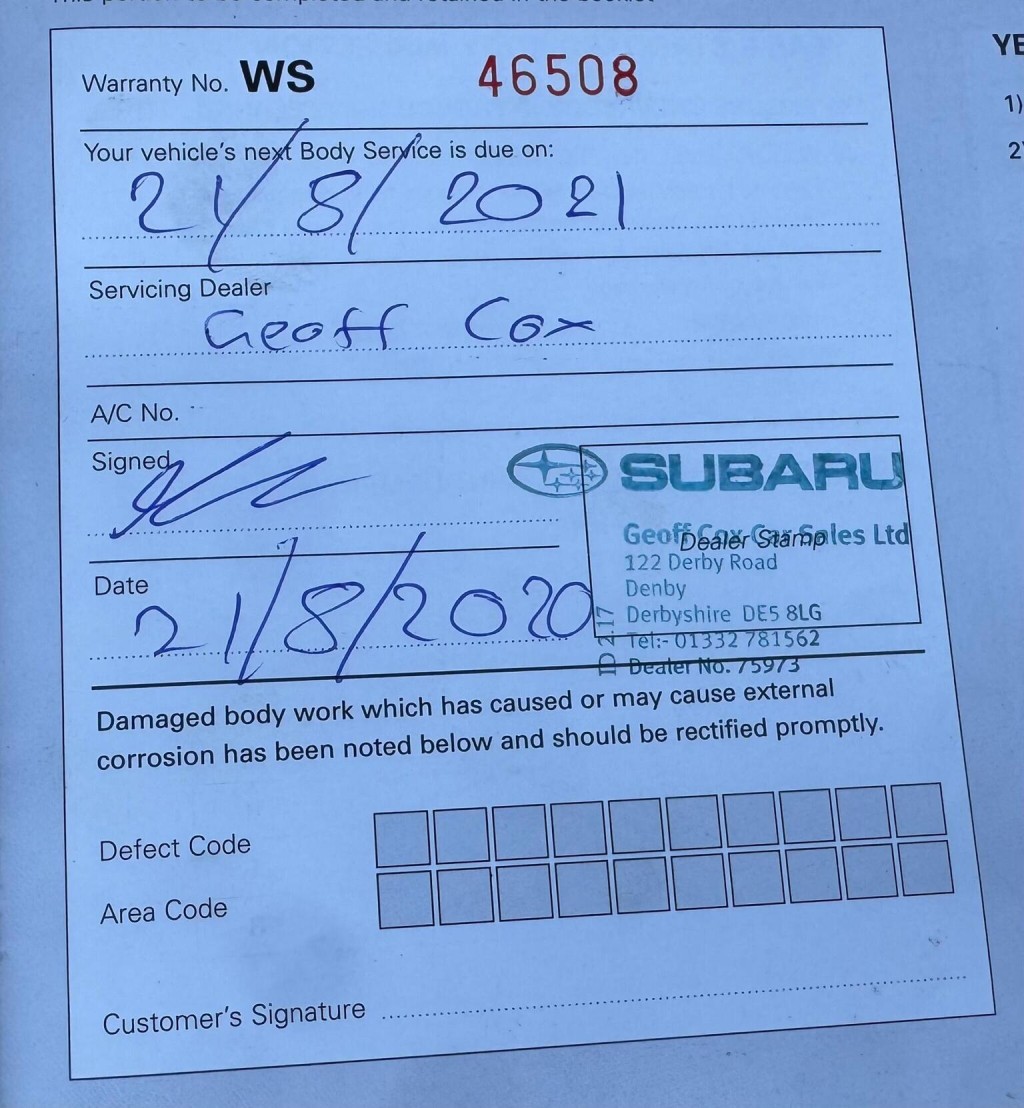 SUBARU XV 2.0i SE 4WD Euro 6 (s/s) 5dr 2015