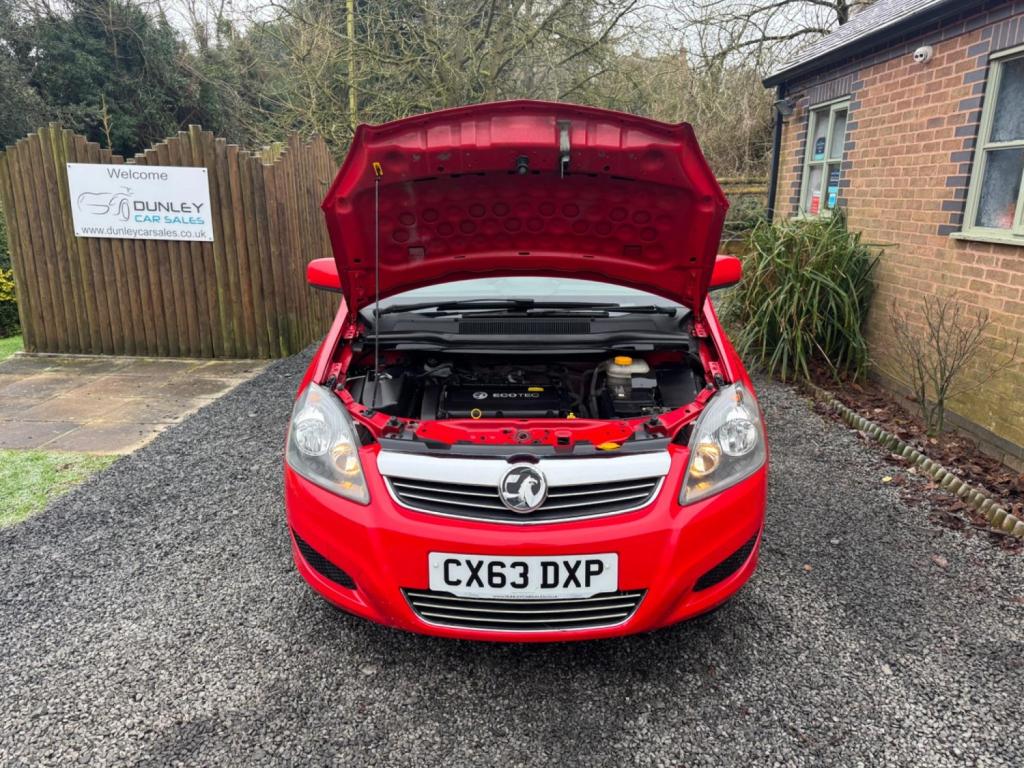 VAUXHALL ZAFIRA 1.6 16V Exclusiv Euro 5 5dr 2013