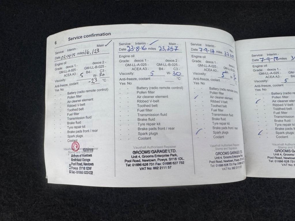 VAUXHALL ZAFIRA 1.6 16V Exclusiv Euro 5 5dr 2013