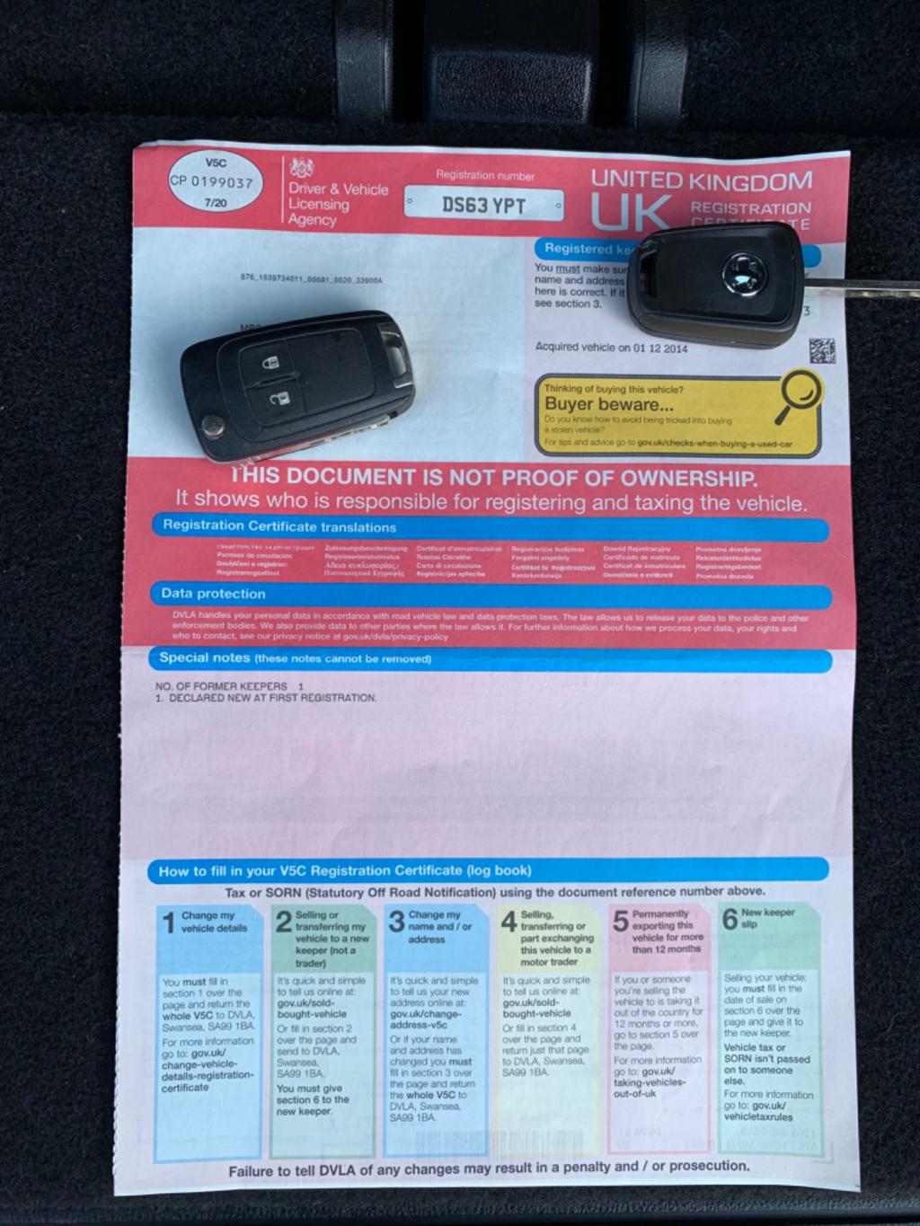 VAUXHALL ZAFIRA TOURER EXCLUSIV 2013