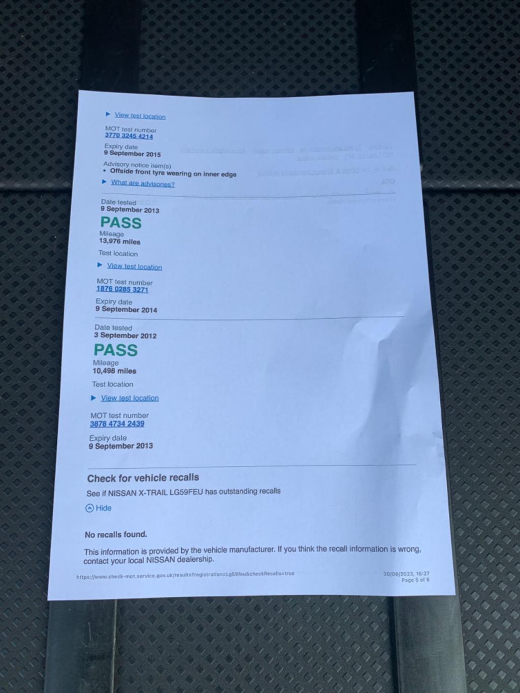 NISSAN X-TRAIL 2.0 dCi Tekna 4WD Euro 4 5dr 2009